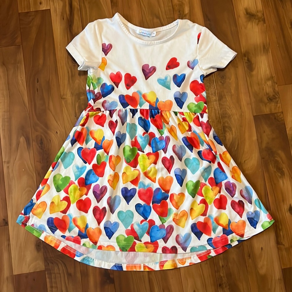 Rainbow Heart Dress